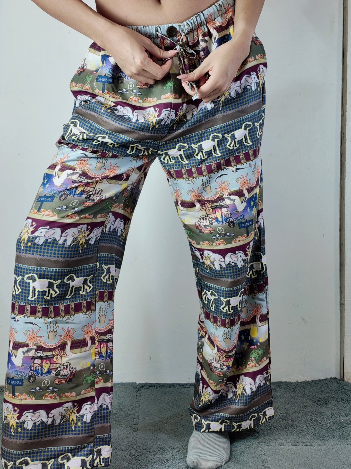 HOUNDTOWN REFLECTION-ELEPHANT PANT